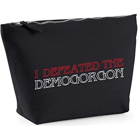 Hippowarehouse I Defeated The Demogorgon printed make up cosmetic wash bag 18x19x9cm
