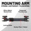 Bulletpoint Mounting Solutions Extension Arm 8"-10.5" Carbon Fiber + Kevlar