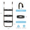 HBTower Trampoline Ladder, 3-Step Trampoline Steps with Horizontal Wide Steps,