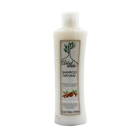 Arbol Verde Shampoo Natural Hidratante con Leche de Almendras y Leche de Nuez de Macademia. 500 ml.