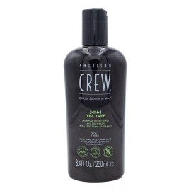 American Crew Shampoo Acondicionador Y Gel 3 En 1 American Crew Tea Tree