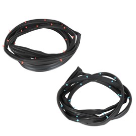 JDMON 2PCS Door Moulding Strip Weatherstrip Seals Compatible with Honda Accord Sedan 2003 2004 2005 2006 2007, Rubber Weather Stripping Replaces 72325-SDA-A01 72365-SDA-A01