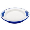 NRS Healthcare Blue/ White Soft Grip Keep Warm Thermo Plate