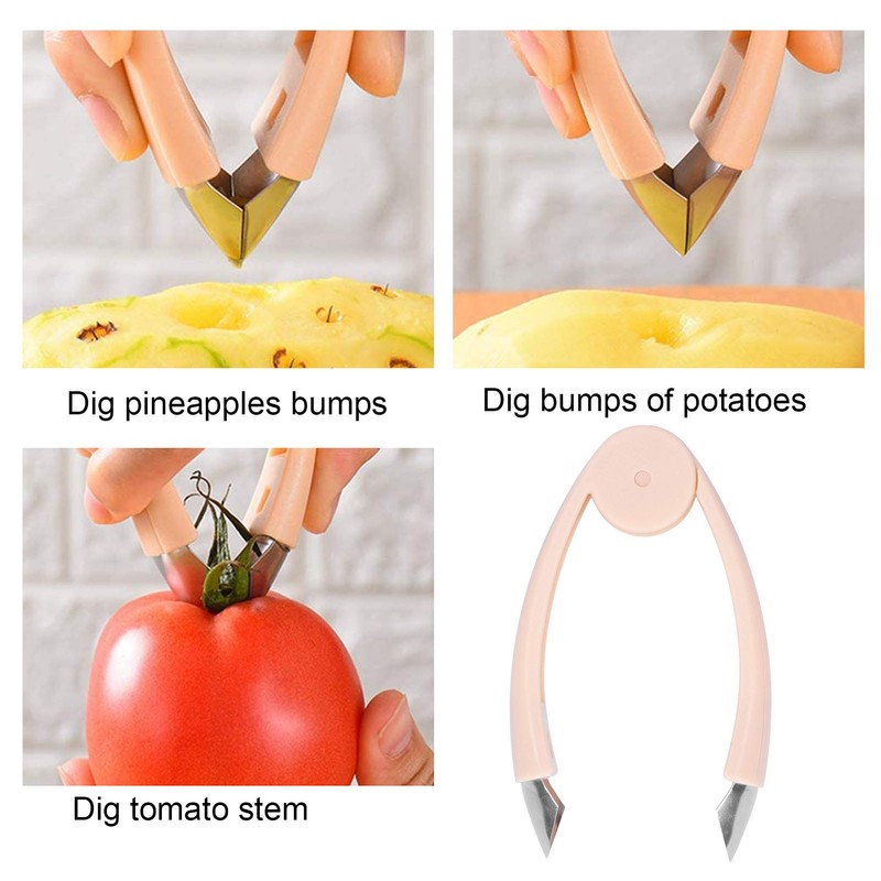 Strawberry Huller,Tomato Corer Tool,Stainless Steel Strawberry Huller Stem Remover,Ergonomic HandleFruit