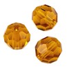 Preciosa Crystal Round Bead 6mm Topaz (Package of 20)