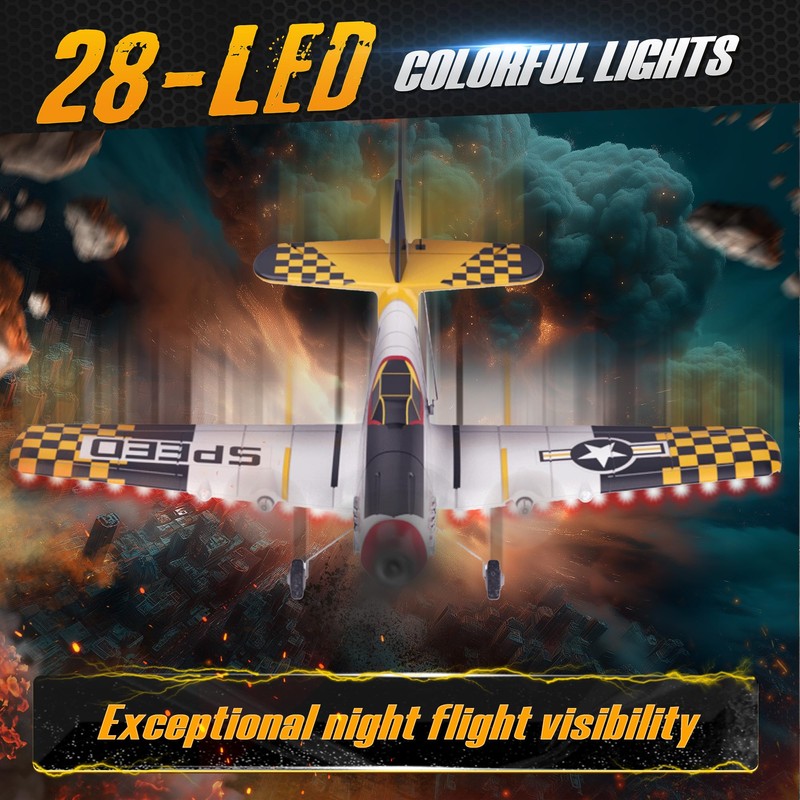 BEZGAR HQ089 3-Channel RC Plane, 6-Axis Gyro 2.4GHz Remote Controlled