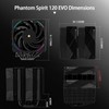 Thermalright Phantom Spirit 120 EVO CPU Cooler,7×6mm Heat Pipes CPU