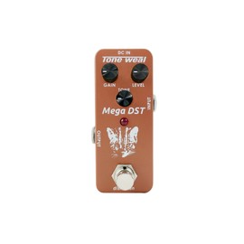 Designed/Made in Taiwan, Part of the MINI pedal series Mega DST MINI Pedal - Classic Distortion, Tone Weal Circuit, Smooth Sustain, True Bypass, Ideal for Metal & Heavy Rhythms