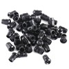 Fafeicy Light Socket, 50Pcs Plastic Black Lamp Socket Diode Holder