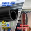 Holikme 16FT Garage Door Bottom Seal, Pre-drilled Track, Black Rubber