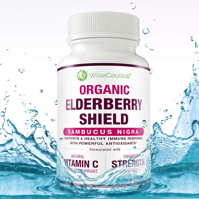 Max Strength USDA Organic Black Elderberry, Black Currant Extract &