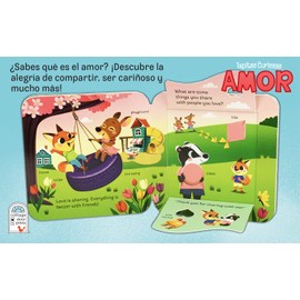 Amor / Peek-a-Flap Love Lift-a-Flap Board Book for Little Valentines and More; Ages 1-5 (Spanish Language / en español) (Spanish Edition)