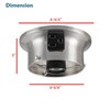 Aspen Creative 22103-09-1, Flush Mount Ceiling Fixture Shade Holder Kit