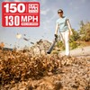 MZK Cordless Leaf Blower,20V Battery Powered Leaf Blower for Lawn