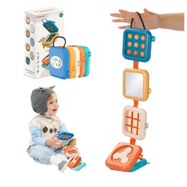 Winnsell Busy Activity Cube for Toddler, 8 in 1 Montessori Toys for Babies 1 2 3 Years Olds Baby Travel Toys Sensory Educational Developmental Learning Toys for Boys Girls Gift (Purple)