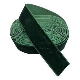 KAZARI Nippon Velour Ribbon Velvet 25mm Width 4.5m Length Craft Wedding (Brown)