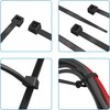 Kippen 9015EK Pack of 50 Black Cable Ties for Wiring