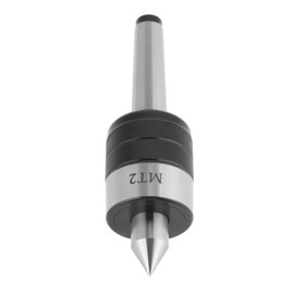 MK2 Live Center, Centring Point, 60° Rotating Grain Tip, Lathe Tool for High Speed Turning, CNC Machining Metal Processing, 0.005 Precision
