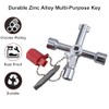 4 Way Sillcock Key Set, Equipped with Bits,Multi Functional Water