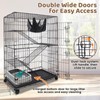 Homey Pet 51 Inch Cat Cages Indoor, Large 4-Tier Cat