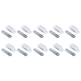 10x Magnetic Catch Furniture Magnet Door Magnet Furniture Magnetic Clasp (White)