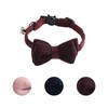 Cat Collar Breakaway with Bowtie Bell, Red Bling Kitten Collar