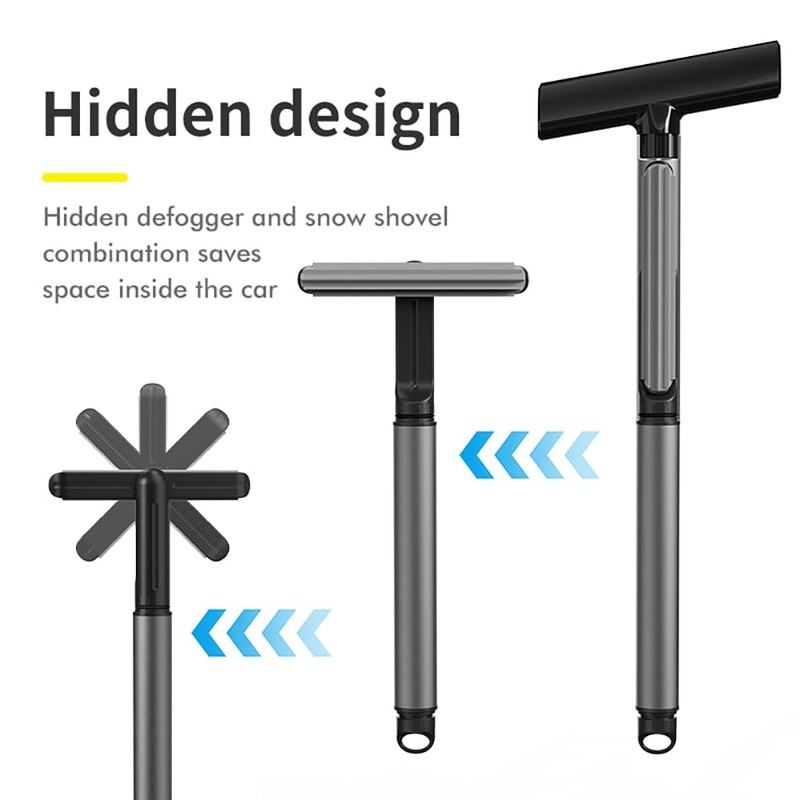 XTryfun Ice Scraper with Detachable Window Squeegee for Cars Windshield