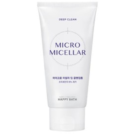 Happy Bath Micro Micellar Deep Cleansing Foam 120ml (Oily) Pore Cleansing Refreshing Cleansing / 해피바스 마이크로 미셀라 딥 클렌징폼 120ml(지성) 모공클렌징 상쾌한 깔끔한클렌징