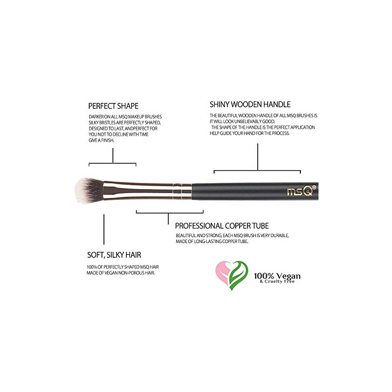 MSQ 6pcs Eyeshadow Brushes Eye Makeup Brushes Set Synthetic Hairs