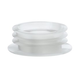 Merriway BH02930 Flush Pipe Inlet Pan Connector, Clear