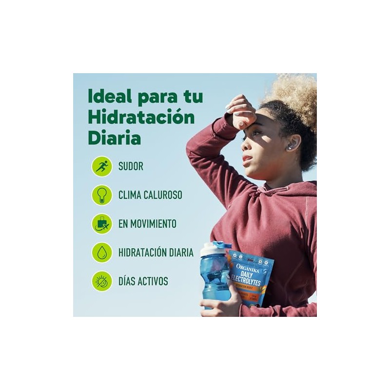Organika Electrolitos en Polvo Piña y Maracuyá con Prebióticos 20