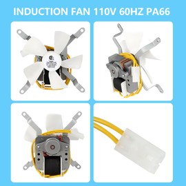 Replacement Induction Fan Kit, Upgraded Induction Fan Motor, High Temperature Resistant Grill Induction Fan, Combustion Fan for Traeger, Pit Boss, Camp Chef Wood Pellet Grill Smokers