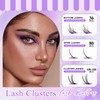 Cluster Lashes Kit Wispy 4 Styles, Individual Eyelashes Kit 3D-20D+30D+7D