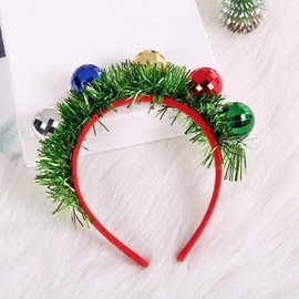 ABOOFAN 4Pcs Christmas Headbands Christmas Tassel Headband Xmas Hair Hoop for Women