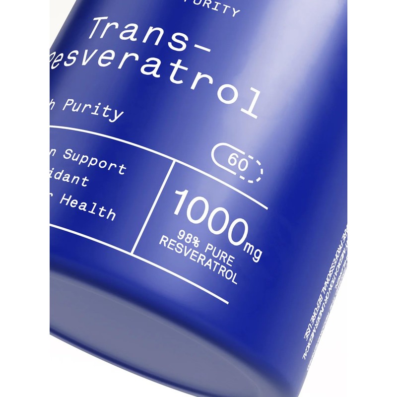Welzo Ultra-High Purity Trans-Resveratrol 1000mg Capsules | 98% Standardised Japanese