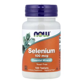 Selenio 100 Mcg Mineral Esencial Now Tabletas Sabor Neutro