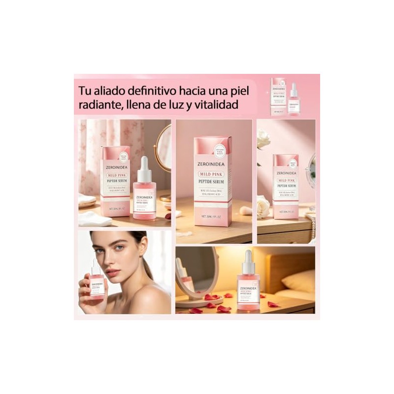 3PCS Serum Coreano Original,Pink Peptide Serum con PDRN,niacinamida y péptidos,Cuidado