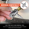 HIAHXC 4-Way Valve Core Tools,4-in-1 Tire Valve Tool Stem Core