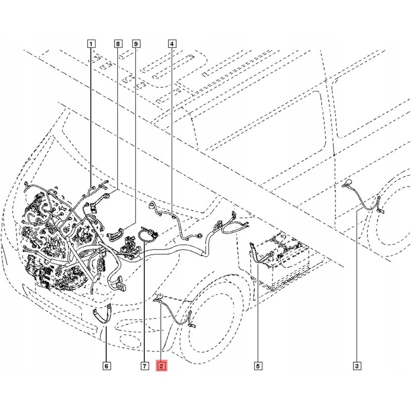 Brake Wear Sensor Cable Compatible with Master 3 Movano NV400