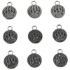 hobbyhub 100Pcs Bear Paw Pattern Charms,0.71x 0.58inch Metal Hollow Charms,for