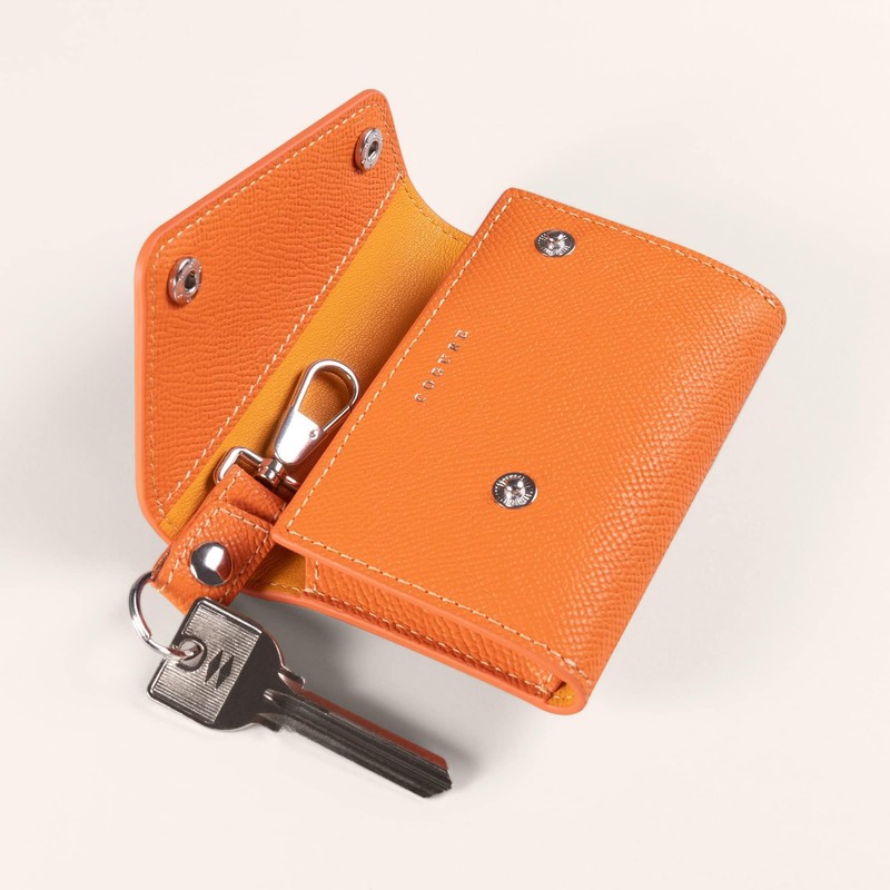 COGURE CONMKC Smart Key Case, Genuine Leather, European Embossed Leather,