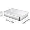 3 Pieces Stainless Steel Crisper Box, Refrigerator Crisper Food Storage