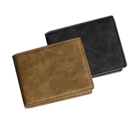 Shehadeh - Men's Wallet Card Holder Wallet Black & Brown, brown, Modern