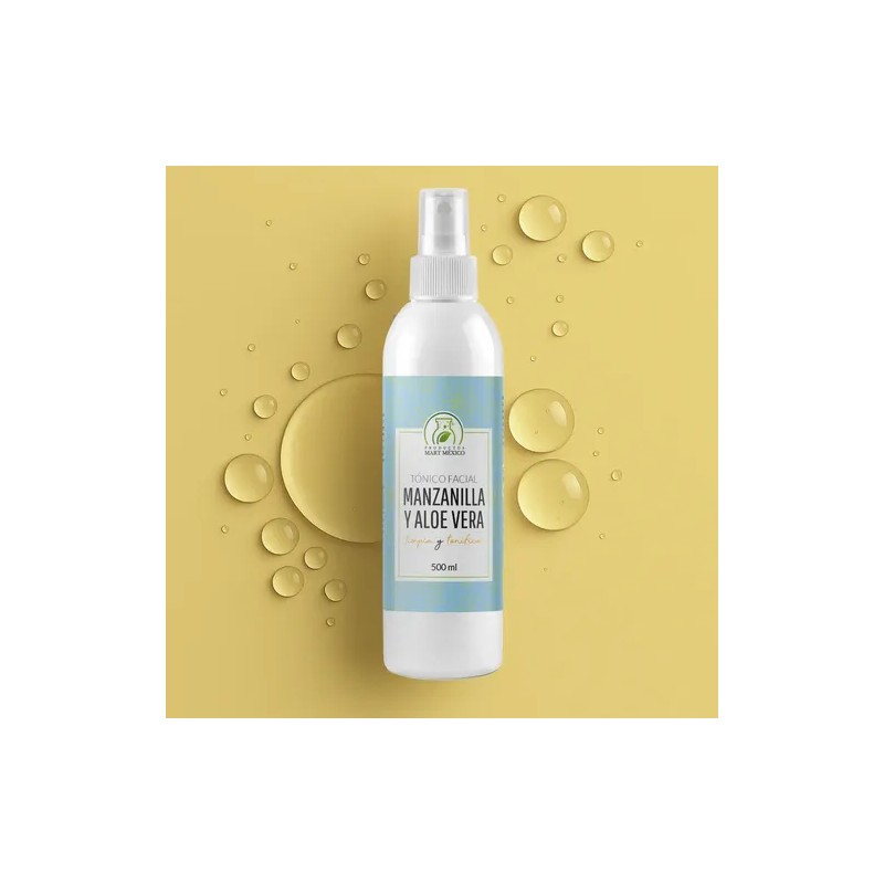 Tónico Facial De Manzanilla & Aloe Vera Calmante (500ml)