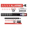Set of 12 Deterrent, Alarm Stickers, Video Surveillance, Home Protection,