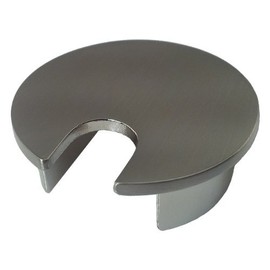 Electriduct 1.57" Metal Desk Grommet 40mm Cable Hole Cover Wire Cord Organizer | Brushed Nickel