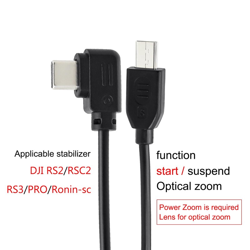 Toileum Camera Control Cable Type-C-Mutli Cable for Ronin SC, RSC2,
