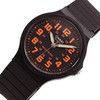 Casio Quartz MQ-71-4B Men's Watch, Black/Orange, sports