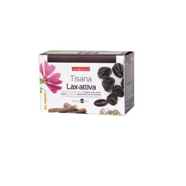 Dr. Theiss Tisana Lax-Attiva 20 Filtri - Integratore Alimentare Pancia Piatta, Gonfiore Addominale e Sollievo allo Stomaco, con Frangula, Senna, Malva e Prugna