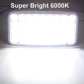 2PCS 36LED Interior Light,Universal 12V Motorhome Dome Ceiling Light Interior Light Bar RV Ceiling Roof Lights With ON/OFF Switch for Cars Vans Camper Vans & Taxis,140x70mm